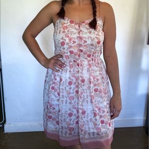 Lauren Conrad Peach Floral Women’s Dress